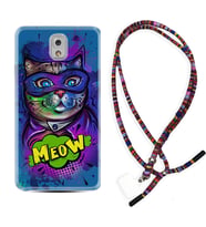Samsung Note 3 4 5 8 9 20 Ultra 10 Lite Kılıf Boyun Asklı Rasta Silikon Super Meow 1715