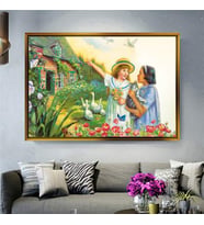 Altın Çerçeveli dekoratif tablo a690 (Gold)