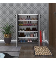 Kenzlife ayakkabılık ayakkabı dolabı kilitli be real gri 100*70*32 kapaklı arkalıklı ofis dolabı (Karışık)
