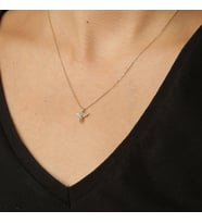 Minimal Altın Melek Kolye