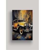 Nostaljik Klasik Otomobil Poster Modelleri - Klasik Seri 2 (Model 3)