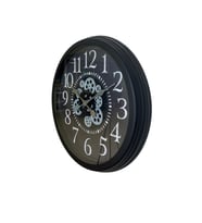 Heritage Black 60 Cm Çarklı Duvar Saati (Standart)