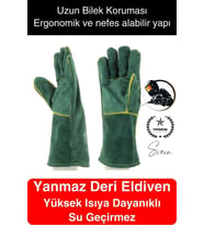 Yüksek Isıya Dayanıklı Eldiven Rahat Tasarım Kaynak Yangın Su Geçirmez Fırın Tutacak Tımar Taşıma
