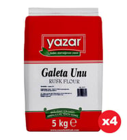Yazar Sade Galeta Unu 5 Kg x 4 Paket (Glutensiz)