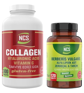 Ncs Collagen Hyaluronic Acid 300 Tablet   Ncs Berberis Vulgaris 120 Tablet (Renksiz)