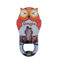 Gürcistan Temalı Baykuş Magnet Kapak Açacak (Karışık)
