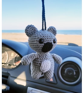Koala, Araba Dikiz Aynası Aksesuarları, Sevimli Araba Dekoru, El Yapımı