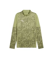 Puma Teamcup Training 1/4 Zip Top Erkek Futbol Antrenman Uzun Kollu Tişört 65916440 Yeşil