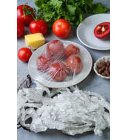 100 LÜ Esnek Lastikli Gıda Saklama Bonesi Streç Kapak Tabak & Tencere Saklama Kapağı