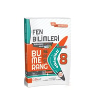Günay Yayıncılık 8. Sınıf Fen Bilimleri Etkinlikli Bumerang Serisi Akıllı Defter Kitap Günay Yayınları (Çok Renkli)