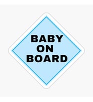 Uyarı Arabada Bebek Var Sticker oto Etiket 18cm MD3