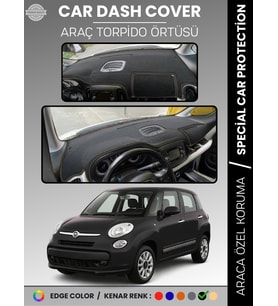 FIAT 500L (2013-2017) Torpido Örtüsü Ön Göğüs Torpido Koruma Tam Uyum Çatlamayı Önler Kolay Montaj