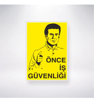 Önce İş Güvenliği 21x28 Arkası Yapışkanlı Levha