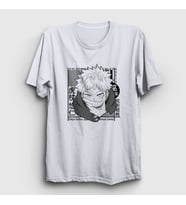 Presmono Unisex Beyaz Yuji Itadori Anime Jujutsu Kaisen T-Shirt 316460tt