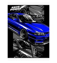 Nissan Skylıne R33 Gt-r Tablo Ahşap Poster Dekoratif