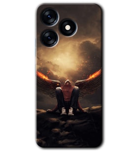 Tecno Spark 10 4G Kılıf HD Desen Baskılı Kılıf - Wings of Power