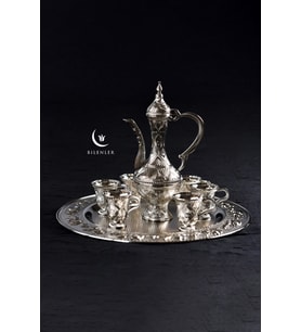 Hediyelik/ Dekoratif Gümüş Zemzem Takımı 8 Parça Set