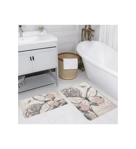 Eliana Home Baskılı 2'li Banyo Paspas Takımı RVG5206