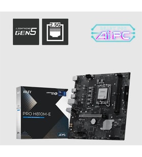 MSI PRO H810M-E DDR5 6400MT/S 1XHDMI 1XDP 1XM.2 USB 3.2 MATX 1851P (INTEL ULTRA PROCESSORS SERIES 2)