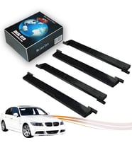 B M W 3 E90 (2004-2013 ) İçin Siyah 4 Parça Tavan Çıtası Kapak Seti (Boyanabilir)