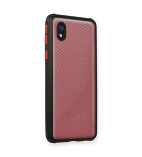 Samsung Galaxy A01 Core Kılıf Miami Şeffaf Silikon - Siyah
