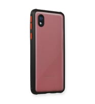 Samsung Galaxy A01 Core Kılıf Miami Şeffaf Silikon - Siyah