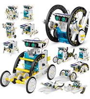 Solar Robot 13-In-1 Eğitici Bilim Kiti Güneş Enerjisiyle Çalışan Kendin Yap Robot Bilim Kiti