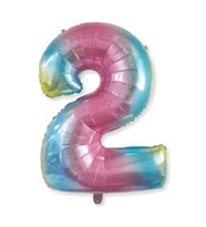 Benim Marifetlerim 2 Rakamı Rengarenk Folyo Balon 16 inch 40 cm