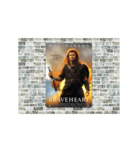 Braveheart Mel Gibson Ahşap Tablo