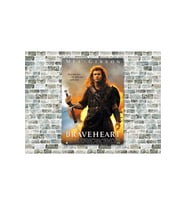 Braveheart Mel Gibson Ahşap Tablo
