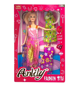 Anlily Yedek Elbiseli Bebek Seti - 02252