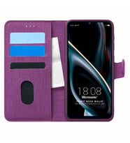 Microsonic Reeder P13 Blue Max 2021 128 GB Kılıf Fabric Book Wallet Mor
