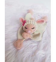 Uykucu Kuzucuk Müzik Kutulu Amigurumi Organik Oyuncak