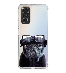 PrintiFy Xiaomi Redmi Note 11 Pro Uyumlu Köpek 3 Baskılı Şeffaf Köşe Korumalı Antişok Kılıf