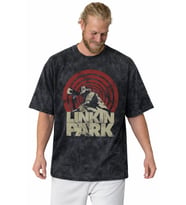 Linkin Park Rock Metal Müzik Grubu Baskılı Unisex Oversize Vintage Yıkamalı Tişört