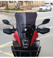 MOTOCAM Honda NX 500 Ön Cam 2025-2026 Model 44cm Siyah Renkli 4mm UZUN