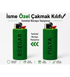 Kişiye Özel İsim Yazılı Çakmak Kılıfı – 3D Baskı Tasarım Çakmak Koruyucu Kılıf