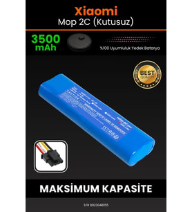 Xiaomi Mi Vacuum Mop 2C 3500mAh Robot Süpürge Bataryası - Sertifikalı Güvenlik, Gerçek Kapasite