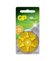 GP ZA10 1.4V Düğme Kulaklık Pili  6'lı Paket