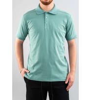 Erkek Slim Fit %100 Pamuklu Yumuşak Dokulu Polo Yaka T-Shirt Basic Tişört (Yeşil)