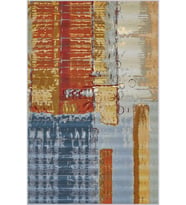Eliana Home Baskılı, Yıkanabilir Kaymaz Taban Salon Halısı LNA1737 100x150 cm (Mavi)