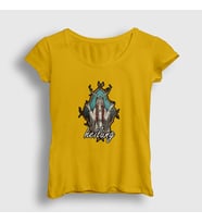Presmono Kadın Sarı Nature Heilung T-Shirt 408988tt (Sarı)