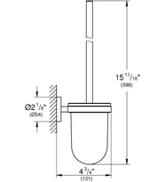 Grohe Tuvalet Fırçalık Essentials Hard Graphite - 40374A01 (Çok Renkli)