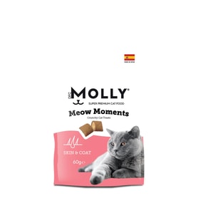 Molly Meow Moments Deri ve Tüy Bakımı Kedi Ödül Maması (Skin & Coat) 60 Gr