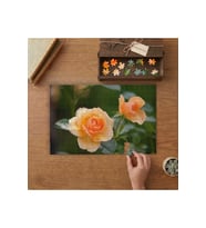Sarı Güller Tasarımı 240 parça Ahşap Puzzle Ahşap Kutuda MP09776