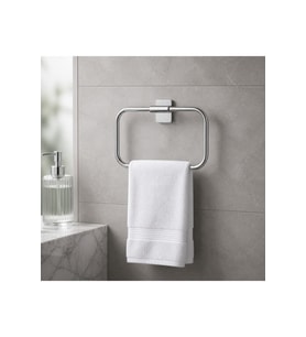 Gümüş Krom Pirinç Paslanmaz Çelik Banyo Havluluk