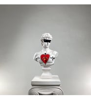 David 'Eye of Heart' Dekoratif Heykel, Pop Art Roma Yunan Heykelleri