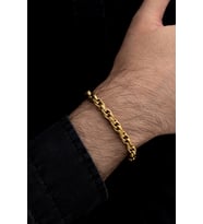 Vog - Sarmal Model Altın Kaplama Çelik Bileklik