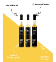 Alta Naturel Organik Fermente Küçük Sirke Paketi 250 ML (Portakal-Greyfurt- Mandalina Sirkesi)