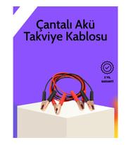 Mey İthalat® Akü Takviye Kablosu 1200A İzoleli Büyük Maşalı 2m Dayanıklı